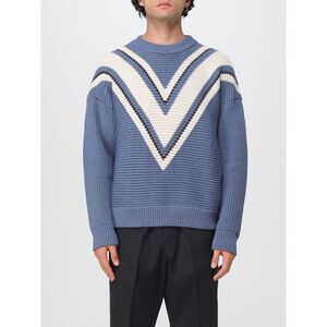 Golden Goose Sweater Men Gnawed Blue